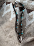 Beaded cactus necklace