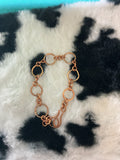Copper link bracelet