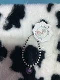 Black and white with Purple Heart bracelet