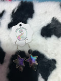 Leapord star earrings