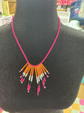 Seed bead statement necklce