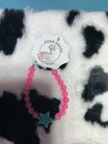 Pink turquoise star bracelet