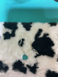 Sterling silver heart link bracelet