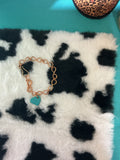 Copper heart bracelet