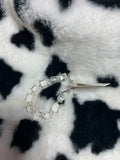 Clear stone bracelet square stone
