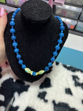 Blue fish necklace