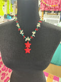 Star and shell chip necklace